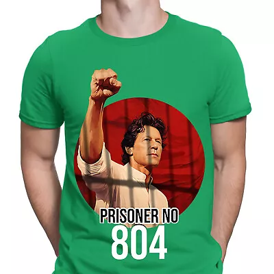 Buy Free Imran Khan T-Shirt Prisoner No 804 Support PTI Pakistan Mens T Shirts #DGV1 • 9.99£
