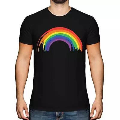 Buy Painted Rainbow Mens T-shirt Tee Top Gift Lgbt Paint • 10.95£