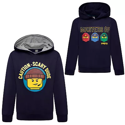 Buy Boys Lego Ninjago Spinjitzu Scary Dude Sweatshirt Hoodie Hooded Top 2 - 6 Years • 8.95£