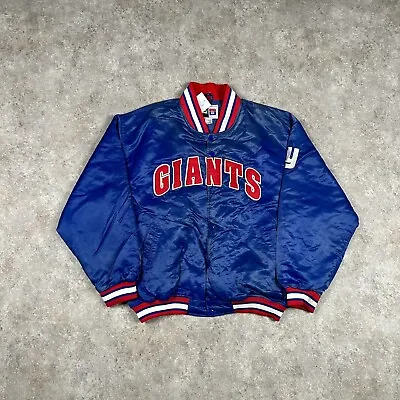 Buy Puma New York Giants Jacket Mens XL Blue NFL Snap Varsity Coat Heavyweight VTG • 59.99£