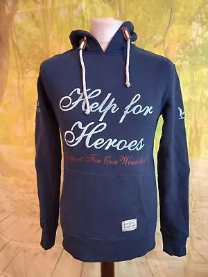 Buy Help For Heroes Blue 100% Cotton Hoodie.  UK Women's Size XS • 25£