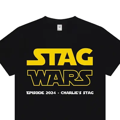 Buy Mens Star Wars Stag Do T Shirt STAG WARS, Funny, M, L, XL • 13.95£