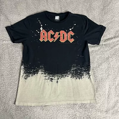 Buy AC/DC Tie Dye Short Sleeve T Shirt Womens Size Large • 9.99£
