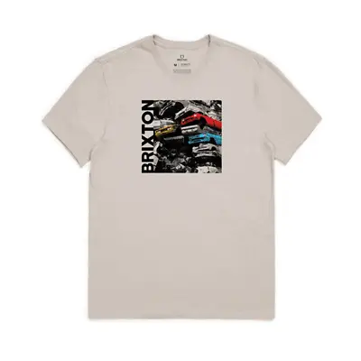 Buy Brixton - Graveyard T-Shirt - Beige SALE • 24.50£