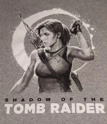 Buy Shadow Of The Tomb Raider Lara Croft Gray Shirt 3XL Womens • 16.62£