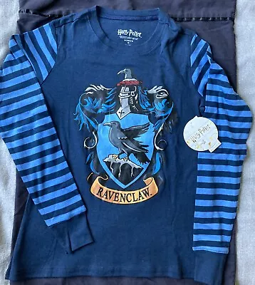 Buy Harry Potter Hogwart's RAVENCLAW Luna Lovegood Fitted Pajama Top Cotton Womens M • 10.57£