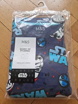 Buy New Marks & Spencer Boys Star Wars Skinny Fit Pyjamas 10-11 Years • 9.99£