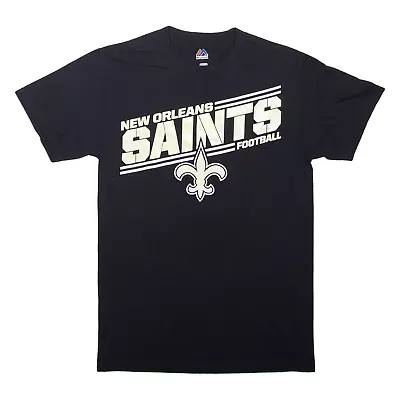 Buy MAJESTIC New Orleans Saints USA T-Shirt Black Short Sleeve Mens S • 8.99£