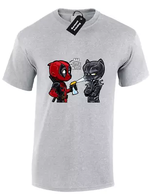 Buy Bad Little Kitty Mens T Shirt Dead Black Funny Panther Man Wade Joke Hulk Iron • 7.99£