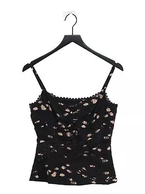 Buy Karen Millen Women's T-Shirt UK 12 Black 100% Silk Camisole • 28.80£