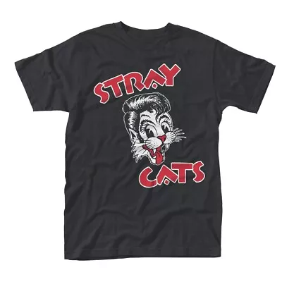 Buy STRAY CATS - CAT LOGO BLACK T-Shirt Large (US IMPORT) • 23.93£