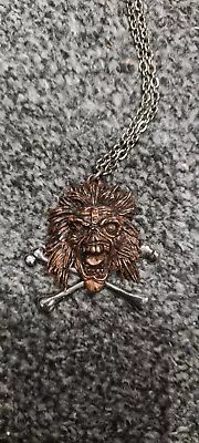 Buy Iron Maiden Necklace + Pendant Original Licenced Alchemy Poker Ltd England 1990 • 70£
