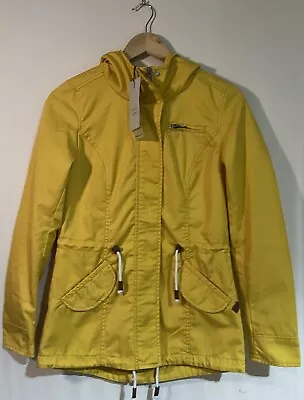 Buy ONLY  Blue Denim Women’s Yellow Lorca Spring Parka Size XS Brand New With Tags • 24£