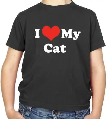 Buy I Love My Cat Kids T-Shirt - Kitten - Feline - Pussy - Cats - Cute  • 11.95£
