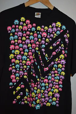 Buy Skillet Christian Rock Band T Shirt Size XL 2013 Space Invaders Style Monster • 17.72£