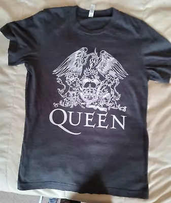 Buy Queen Dark Grey Crest/ Logo T Shirt (m)36  Chest..freddie Mercury • 6.99£