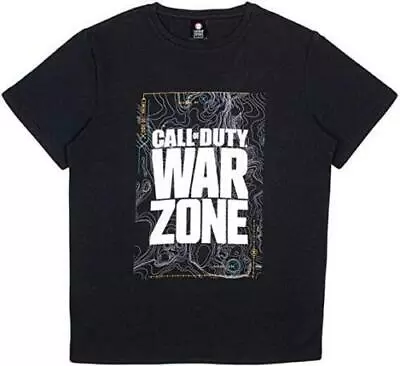 Buy Call Of Duty Official Warzone Black Map Cotton T-Shirts - XL • 9.99£
