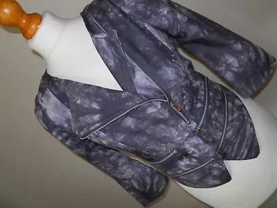 Buy Vintage - COW - Grey Tie Dyed Jacket  - Size 6 (S)   • 32£