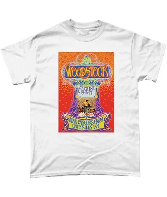Buy Woodstock 1969 Music Festival T Shirt The Who Hendrix Santana  • 13.95£