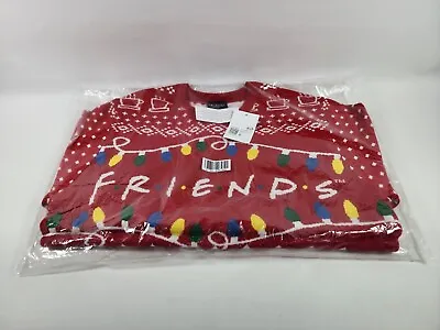 Buy Friends Fair Isle Christmas Sweater Size Small S Forever 21 Red HTF Brand New • 14.60£