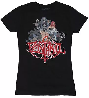 Buy League Of Legends Girls Juniors  T-Shirt - Pentakill Group Pic Metal Logo • 10.22£