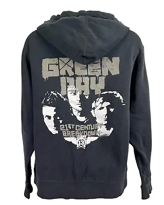 Buy Vtg Green Day 21st Century Breakdown Tour Zip Hoodie Size Small • 37.79£