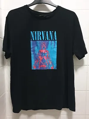Buy Nirvana Sliver T-Shirt Black Size L 42  Unisex • 27.99£