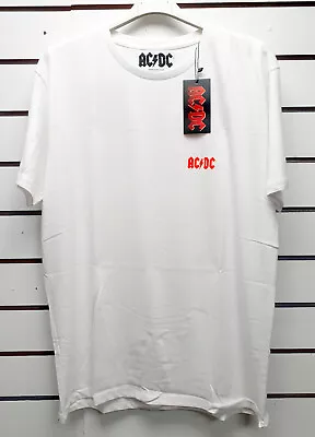Buy AC DC T Shirt New Official Size XL Red Logo Front & Back Rock Metal • 19£