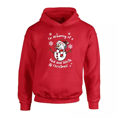 Buy Childrens England Red & White Christmas Hoodie Fanmade Merchandise KIDS • 22.95£