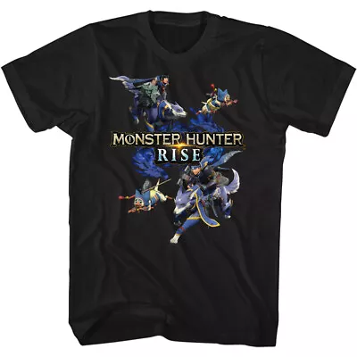 Buy Monster Hunter Capcom Video Game The Whole Crew Rise Men's T Shirt • 38.47£