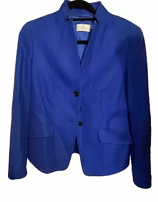 Buy Elegance Paris Ladies Jacket Electric Blue Wool Size : 12. Acceptable Condition • 10£