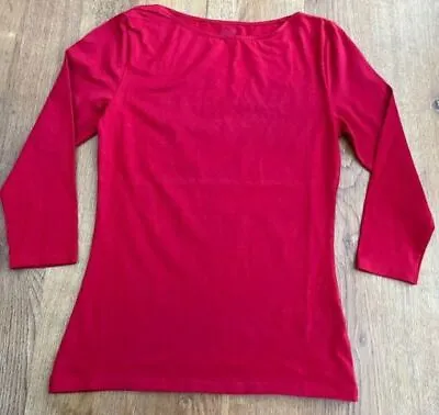 Buy Ex-M & S Slash Neck 3/4 Sleeve Fitted T-Shirt Top - BNWOT -Various Colours/Sizes • 6.99£
