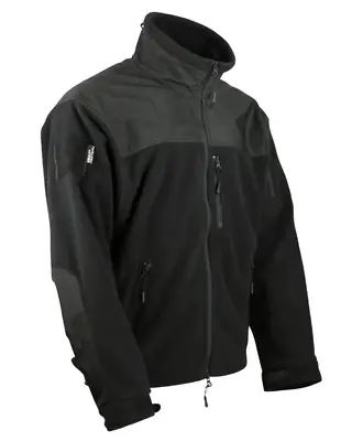 Buy Black Defender Tactical Fleece Mens Jacket Military Army Style Warm Combat Top • 29.99£