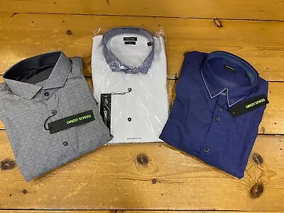Buy 3 X REMUS UOMO® Slim Fit Shirts - 18”/XL/2XL COMBINED SRP £170 • 35£