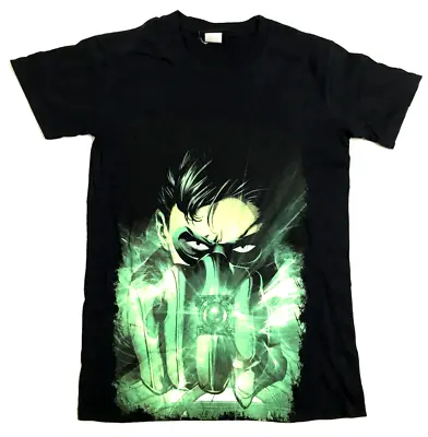 Buy Green Lantern Superhero DC Comics Graphic Print Black T-Shirt XS • 10£