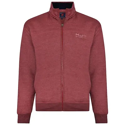 Buy Mens KAM Sherpa Lined Zip Up Sweat Jumper Casual Jacket  Big Size 2-8XL • 29.99£