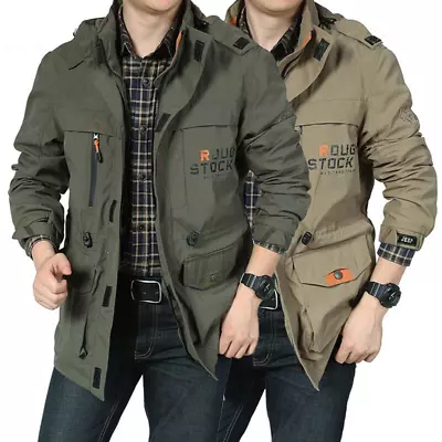 Buy Mens Winter Warm Waterproof Military Jacket Combat Outdoor Tactical Hooded Coat- • 30.58£