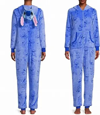 Buy DISNEY Lilo And Stitch Womens Pajamas Size Medium Union Suit One Piece Costume L • 31.80£
