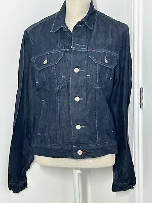 Buy Tommy Jeans Dark Blue Women’s Denim Jacket Size M Very Good Condition • 19.99£