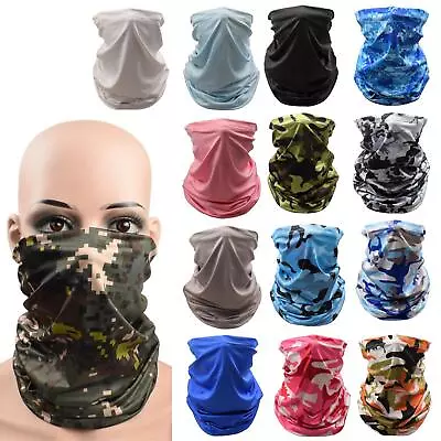 Buy Neck Face Cover Scarf, Summer Cool Breathable Sun&Wind-proof For Fishing Hiking • 4.33£
