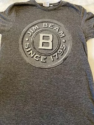Buy Official Jim Beam Whiskey Grey T-shirt Size Medium  • 6.99£