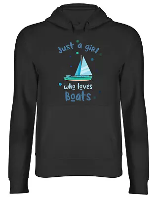 Buy Boats Hoodie Mens Womens Just A Girl Who Loves Boats Top Gift • 17.99£