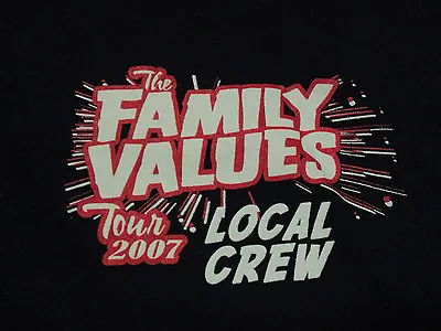 Buy 2007 KORN The FAMILY VALUES Concert Tour CREW (XL) T-Shirt FLYLEAF Trivium • 48.26£