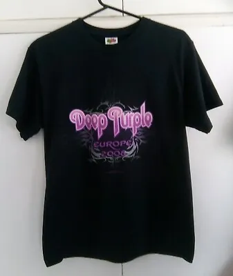 Buy Deep Purple Original Vintage 2008 European Tour Medium VG. Condition T-Shirt. • 24.99£