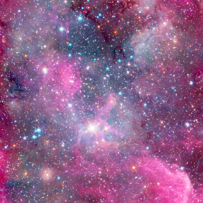 Buy 100% Cotton Digital Fabric Little Johnny Galaxy Universe Space Stars • 11.50£