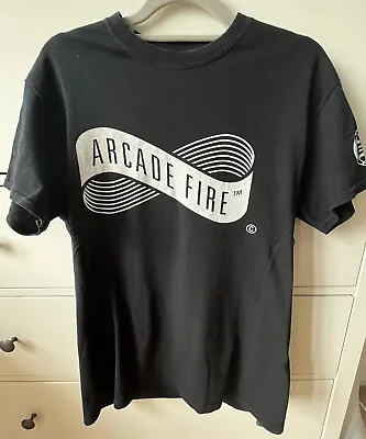Buy Arcade Fire 2018 European Tour  T-Shirt Size Medium Black • 25£