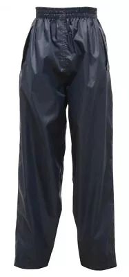 Buy Regatta Pack It Kids Waterproof Trousers Midnight • 12.90£