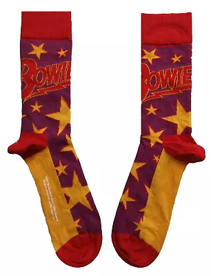 Buy David Bowie Stars Infill Multicoloured Socks One Size UK 7-11 OFFICIAL • 8.89£
