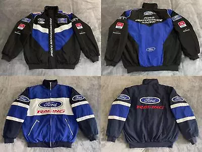 Buy Adults F1 Team Racing Ford Jacket Embroidery Cotton Padded • 45£
