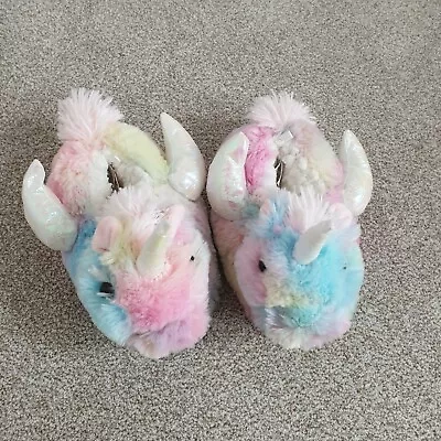Buy Next Sparkly Fluffy Unicorn Slippers Child Size 10 • 10£